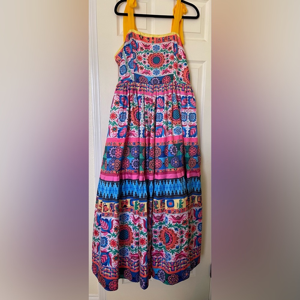 NWT Nayabi Mexico Cosecha Amarilla Dress, XL